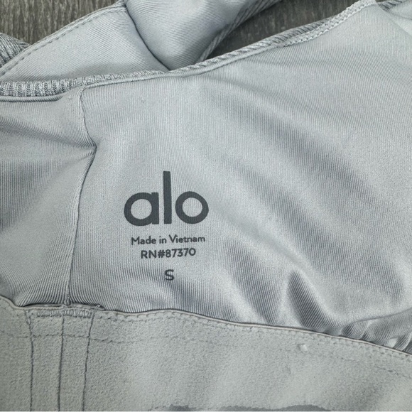 ALO YOGA Elevate Ribbed Crossover Grey Tank Top in Size Small - Picture 8 of 10